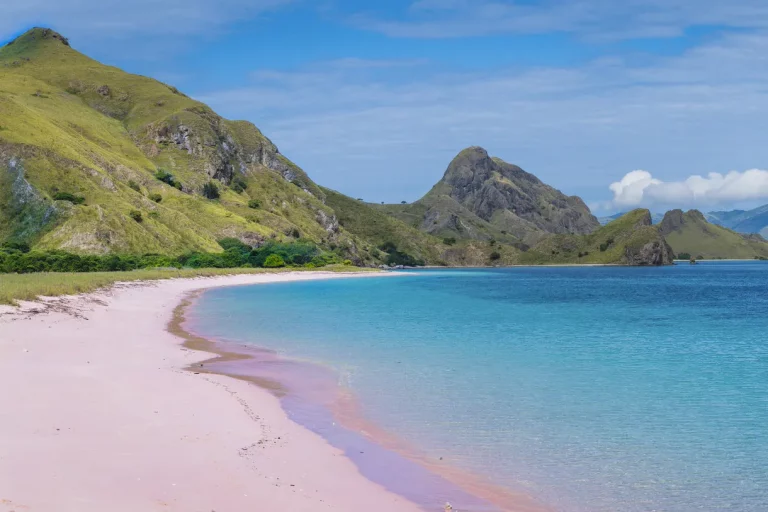 most beautiful pink beach in the world