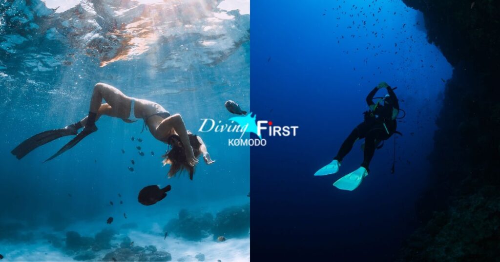 Perbedaan Snorkeling dan Diving